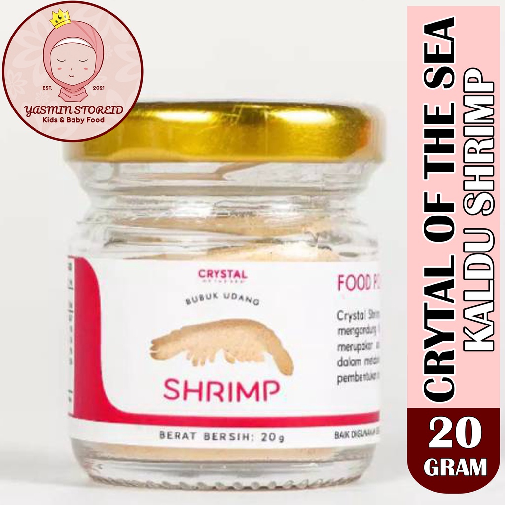 

Crystal of the sea Shrimp Powder 20gr (Kaldu bubuk udang) Cocok Untuk MPASI