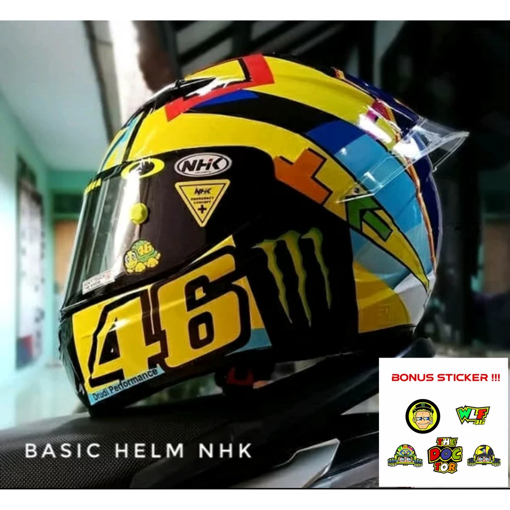 STICKER DECAL HELM VALENTINO ROSSI