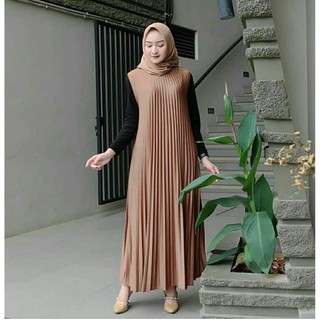  Baju  Gamis  Wanita  Terbaru Gamis  Syari Gamis  Plisket 