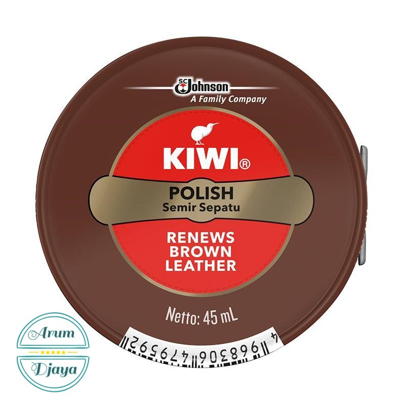 Kiwi Semir Sepatu Coklat Kiwi Paste SP Shoe Polish Semir Sepatu Brown 45mL