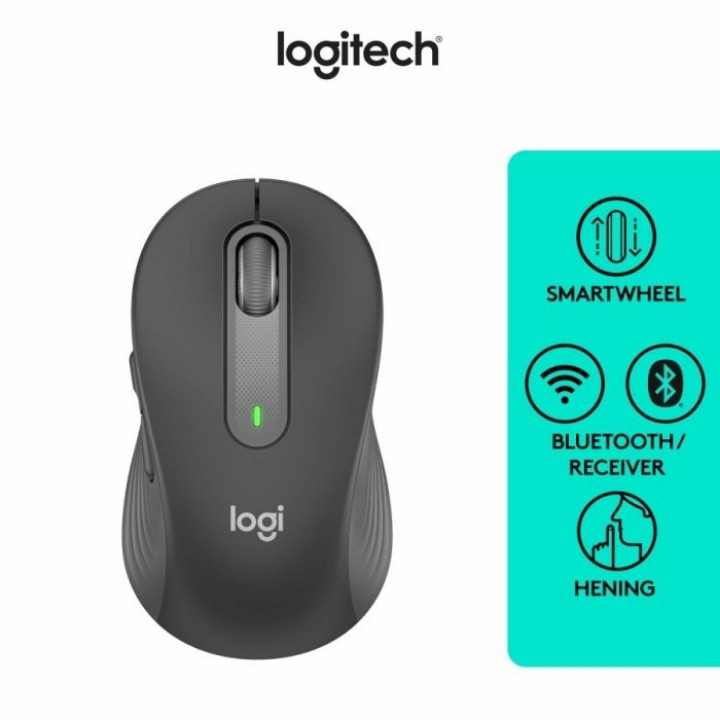 Mouse Logitech M650 L Signature Wireless and Bluetooth 2000DPI - LARGE