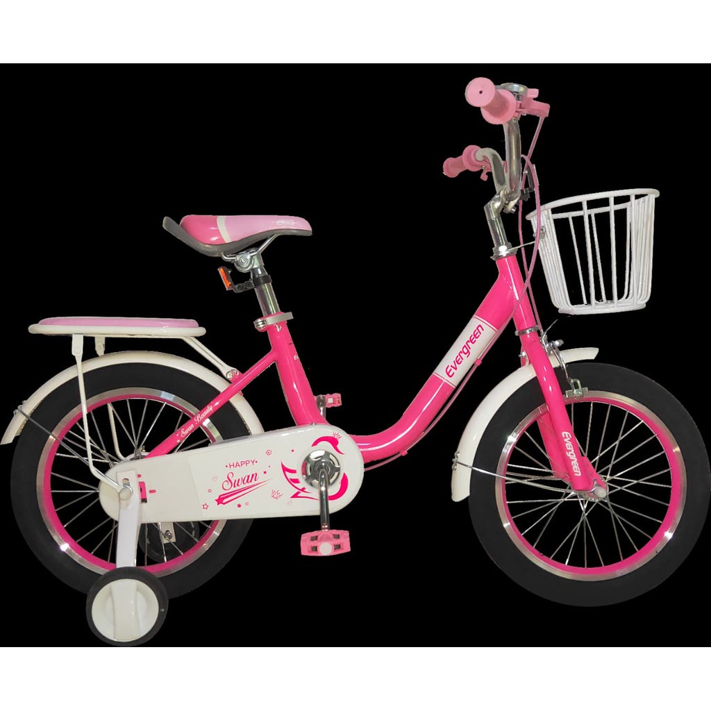 Sepeda Anaka Evergreen Daisy SWAN 16 Inchi Warna Pink & Ungu Garansi Kredit Cicilan COD SNI-Pink 