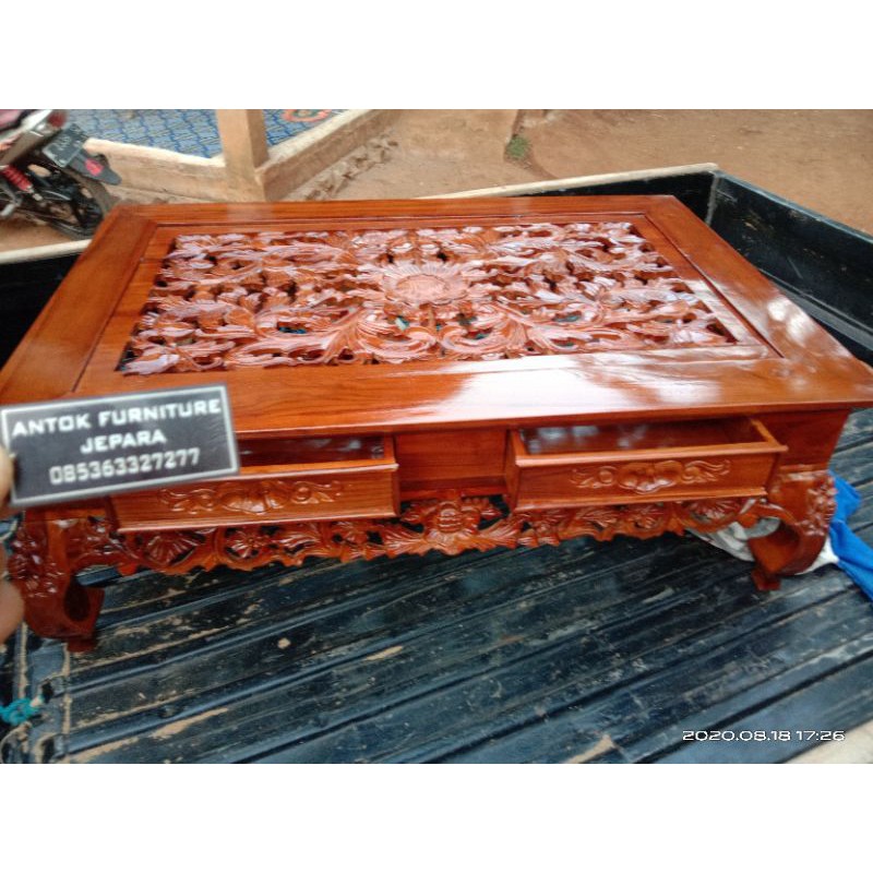 meja tamu ukiran mebel Jepara/meja Ketapang Furniture jepara