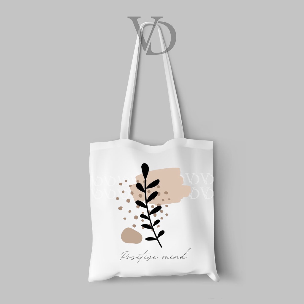 TOTE BAG KANVAS MOTIF quotes motivation TERBARU / AESTHETIC TOTE BAG / TAS BELANJA MOTIF ABSTRAK