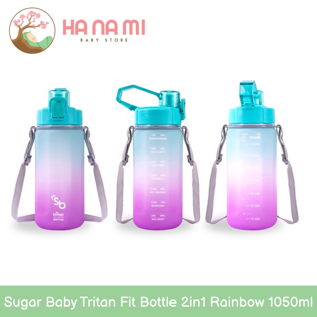 Sugar Baby Tritan Fit Bottle 2in1 Rainbow 1050ml