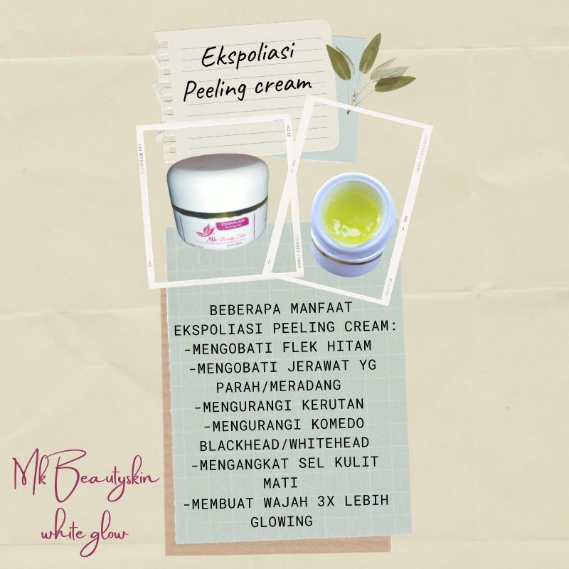 Bikin glowing Mk Beautyskin peeling cream