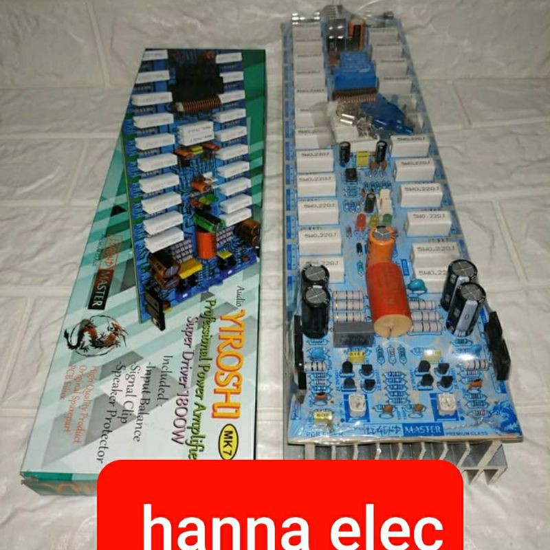 kit driver modul power amplifier 1800watt yiroshi mk7 -TR plus hestsink