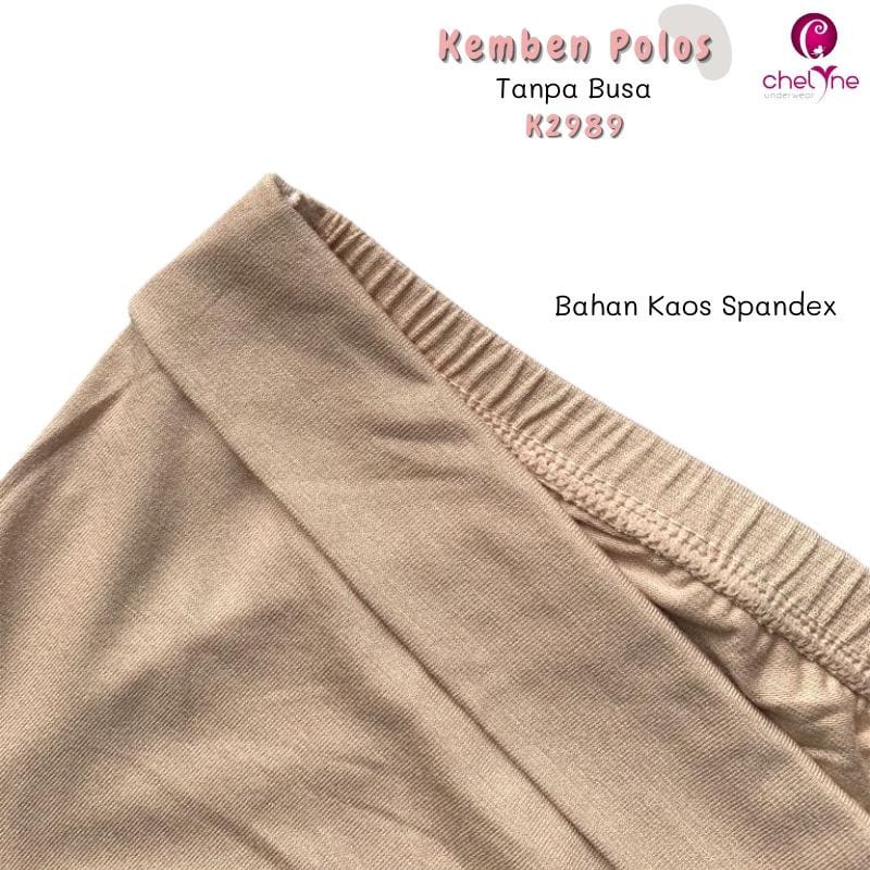 Chelyne Kemben Wanita Busa B104 / Tanpa Busa K2989 - Daleman Atasan Bahan Kaos Spandex