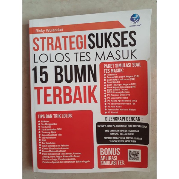 

STRATEGI SUKSES LOLOS TES MASUK 15 BUMN TERBAIK
