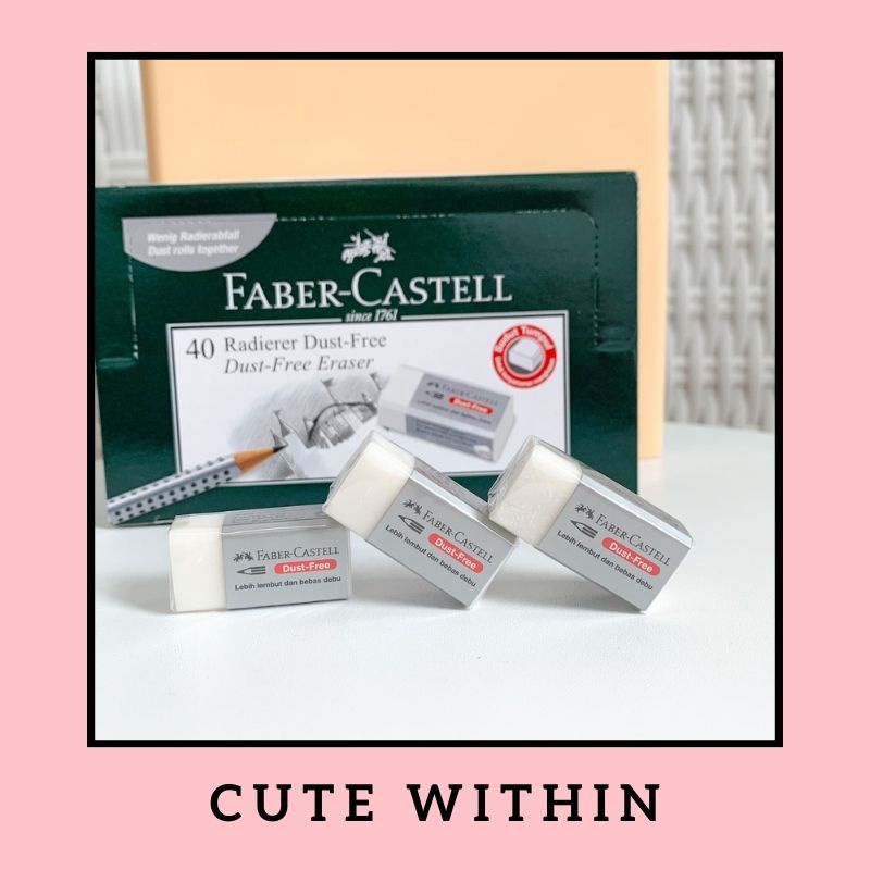 

PENGHAPUS PUTIH FABER CASTELL DUSTFREE
