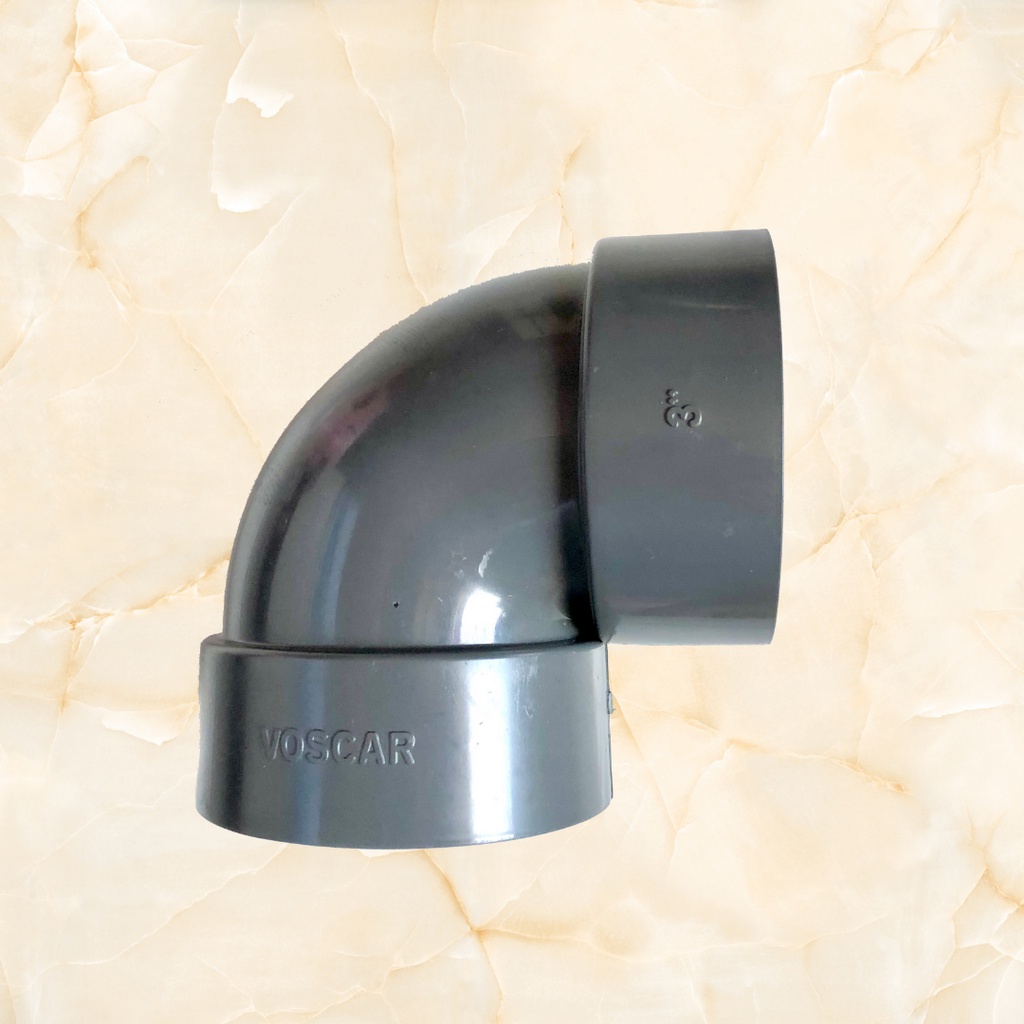 Elbow Knie/Knee PVC 3" (inch) VOSCAR
