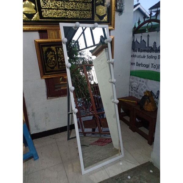 TERMURAH.!!cermin standing model frame 3cm,uk 155x55cm