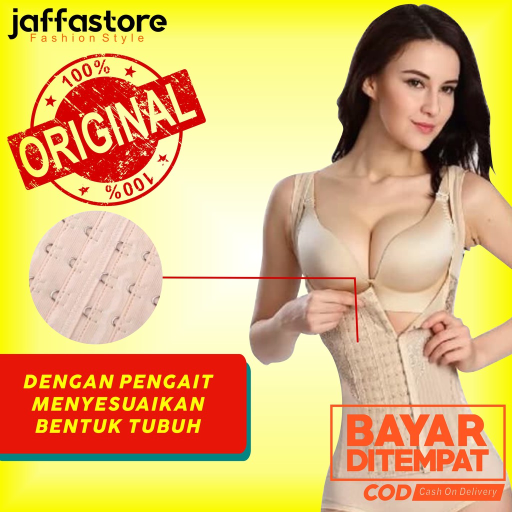 Korset Baju Pelangsing Pengecil Pembakar Lemak Perut Wanita New Vesh Shape Up Full Body