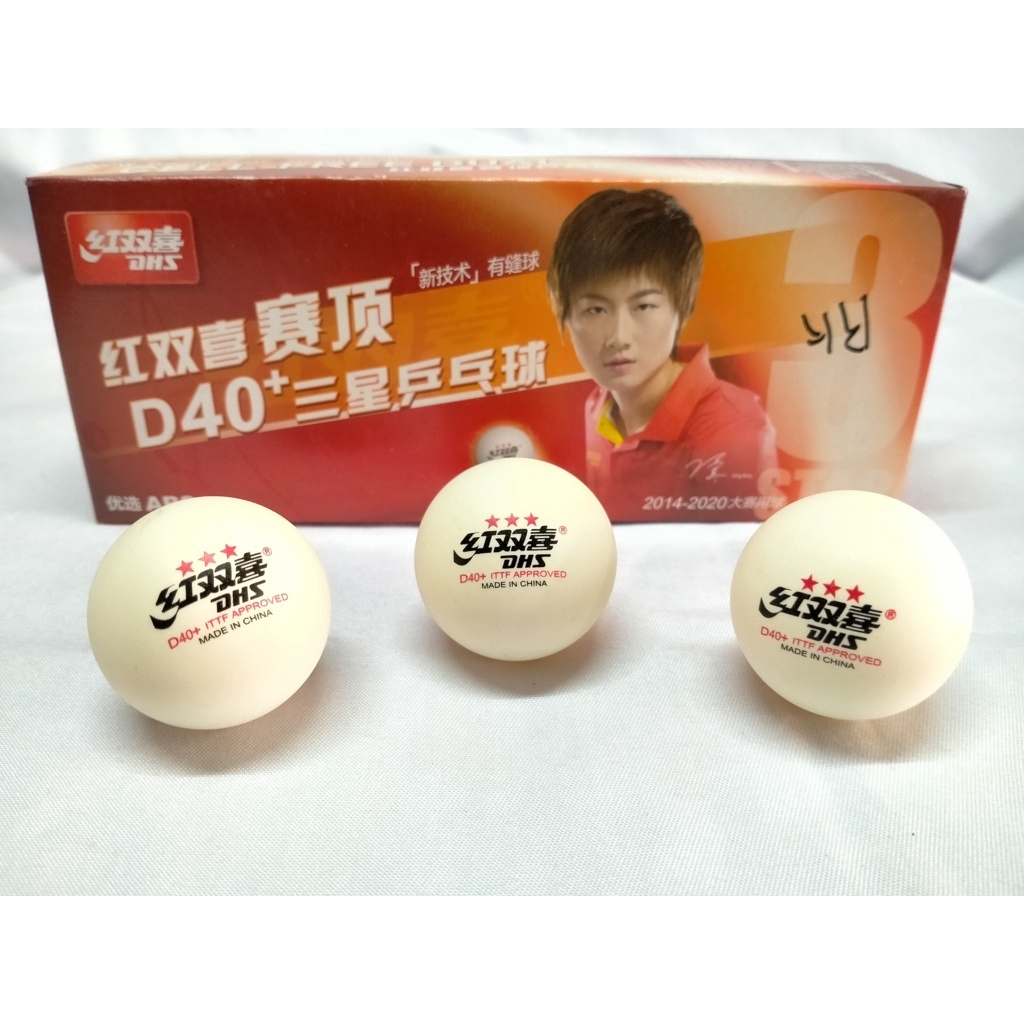 Bola Pingpong DHS D40+ Bintang 3 - Bola Pingpong Tenis Meja