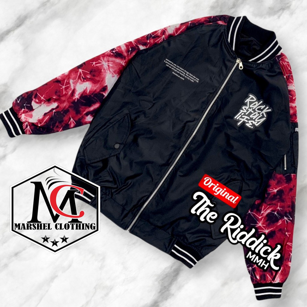 RCL - JAKET BOMBER BASEBALL VARSITY PARASIT ORIGINAL THE RIDDICK / JAKET BOMBER PRIA TERLARIS