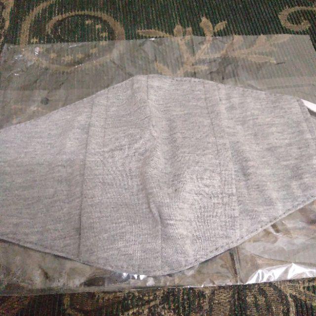 Masker Kain 3 Lapis Selip Tissue Filter Jadi 4 Lapis 4ply Face Mask Katun Anti Debu Cotton Mask