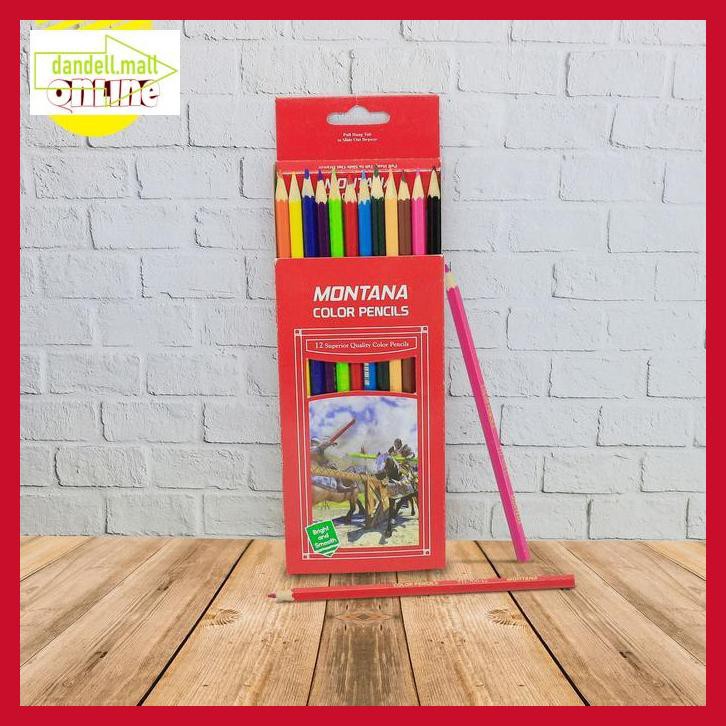 

U8Tyrt67- Color Pencil / Pensil Warna Montana Th-700 / 12 Warna E3Yrf797-