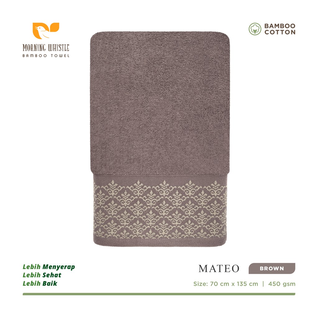 MWB Handuk Mandi Dewasa Morning Whistle Bamboo MATEO Handuk / Handuk Mandi 70 x 135 cm