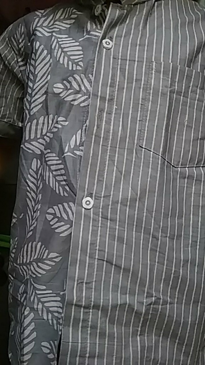 Imut Batik Anak & Ayah Daun Lurik Baju Batik Anak Cowok Kemeja Batik Anak Batik Anak Laki-laki