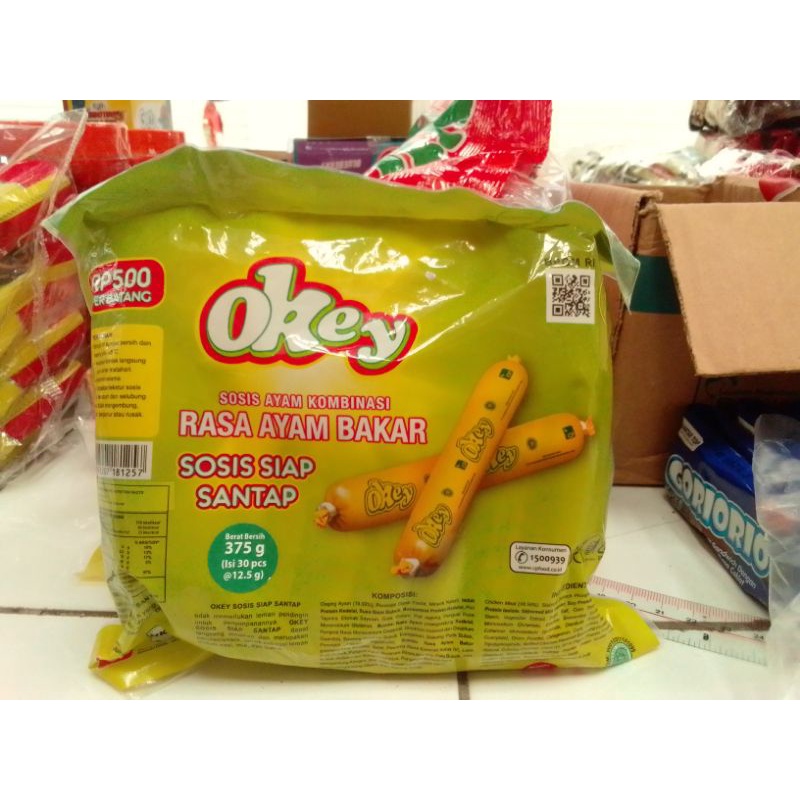 

sosis Okey isi 30 pcs berat 12,5 gram