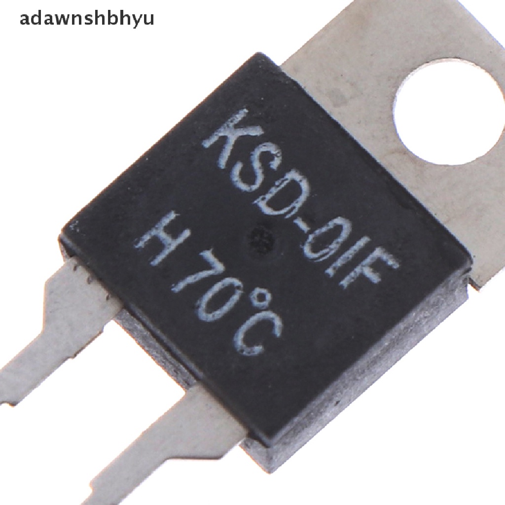 Adawnshbhyu 2Pcs Termostat Sensor Suhu Thermal Switch Biasa Terbuka KSD-01F 70degc