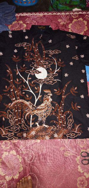 Temurun Ungu Kemeja Batik Pria Atasan Batik Baju Batik Pria Lengan Pendek Batik Modern By Gba