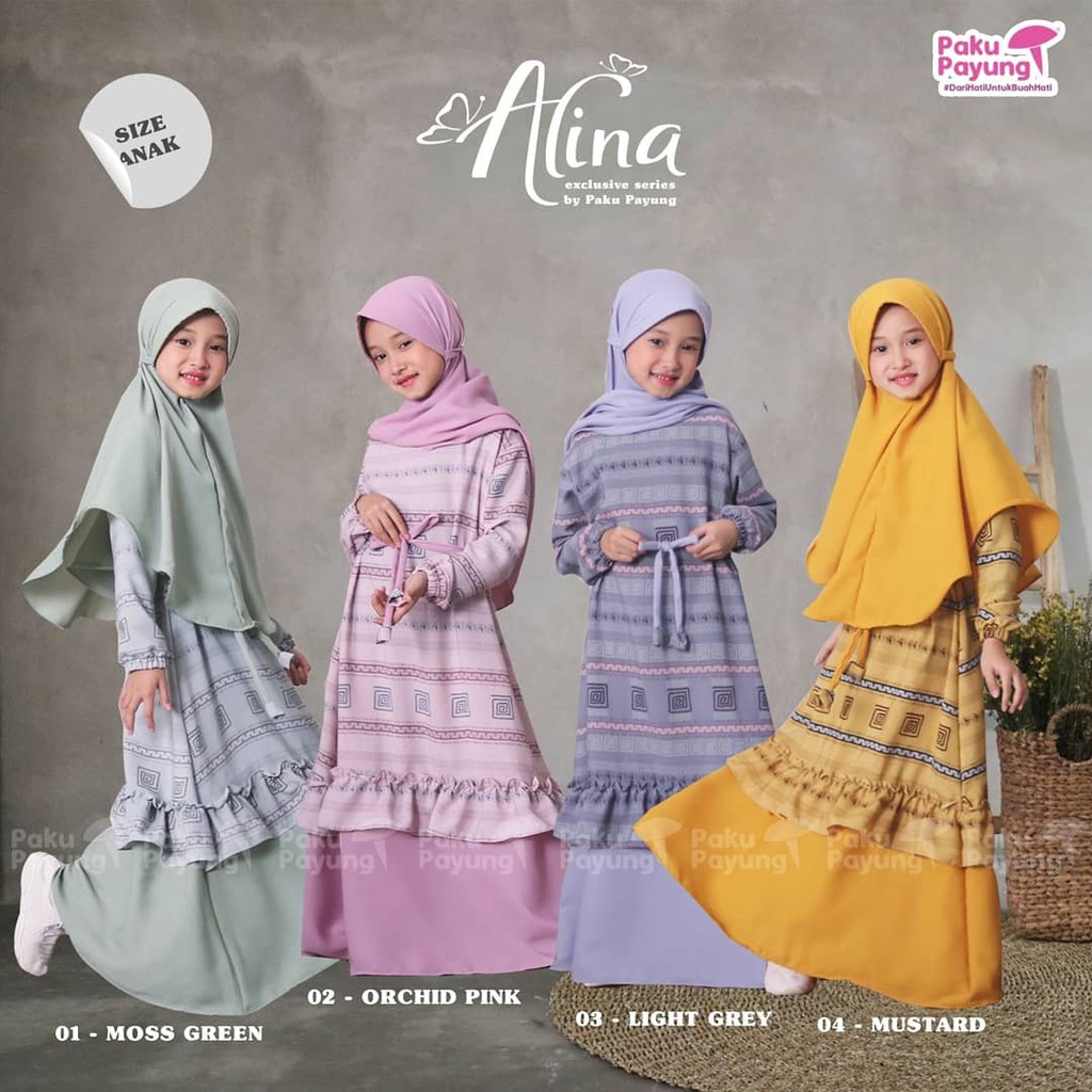 Set Gamis paku payung
