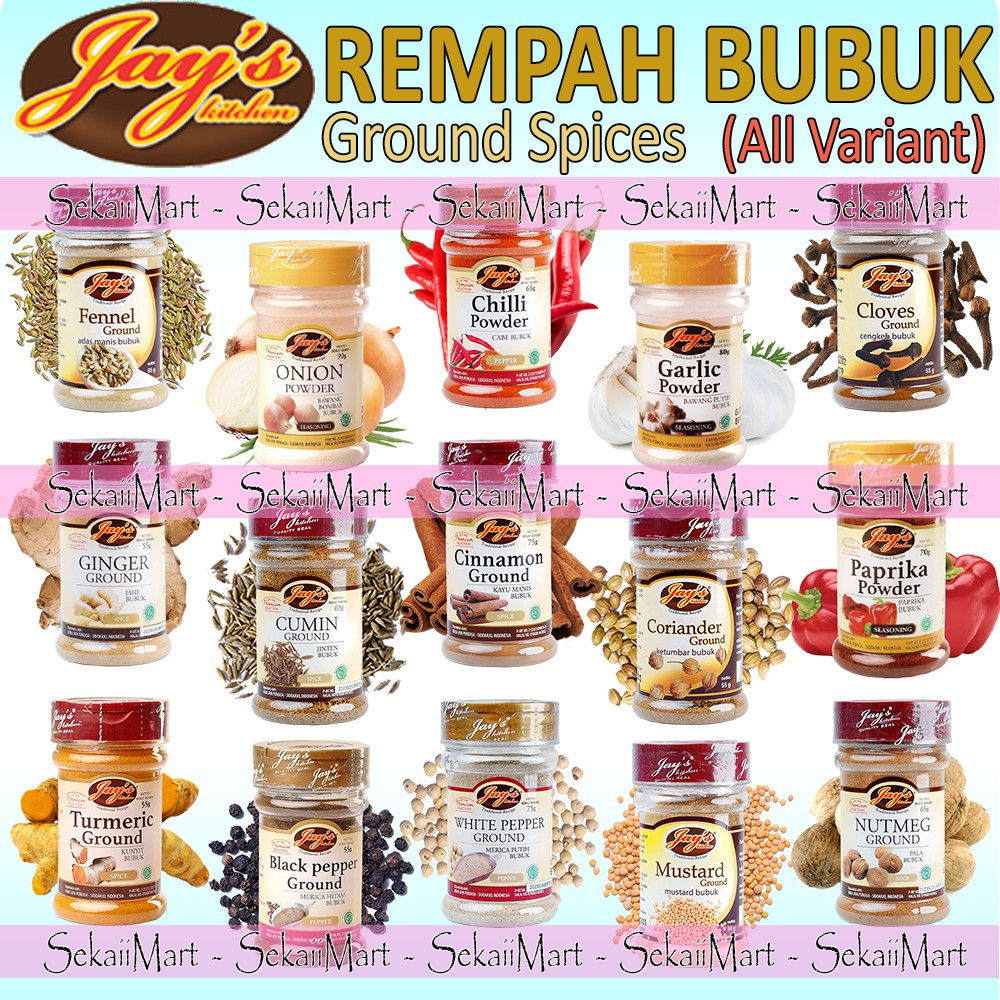 

JAY'S Rempah Bubuk Lengkap Semua Jenis - JAYS KITCHEN All Variant Ground Powder Spices