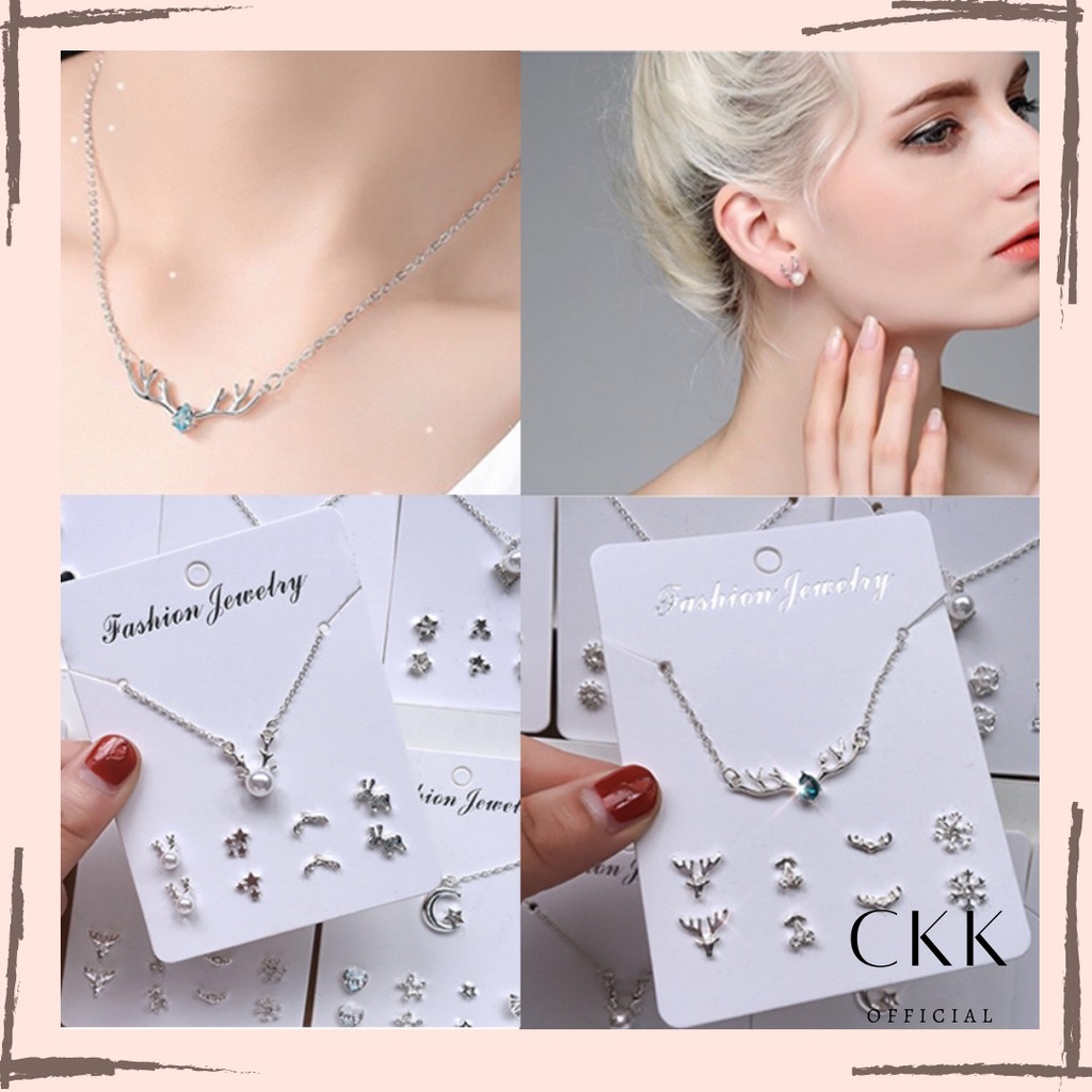 ➰CKK➰Kalung Anting Set FA05 Fashion Wanita Korea Aksesoris Murah