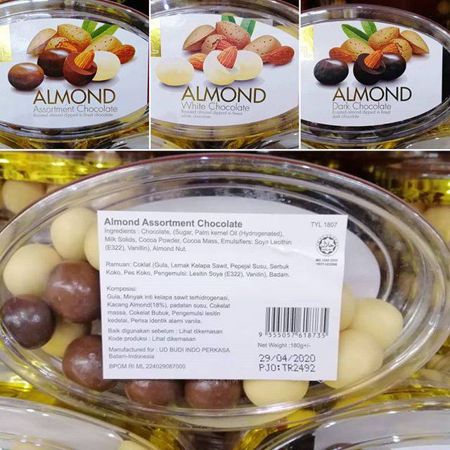 

TYL - Almond Coklat Oval Jar 180gr