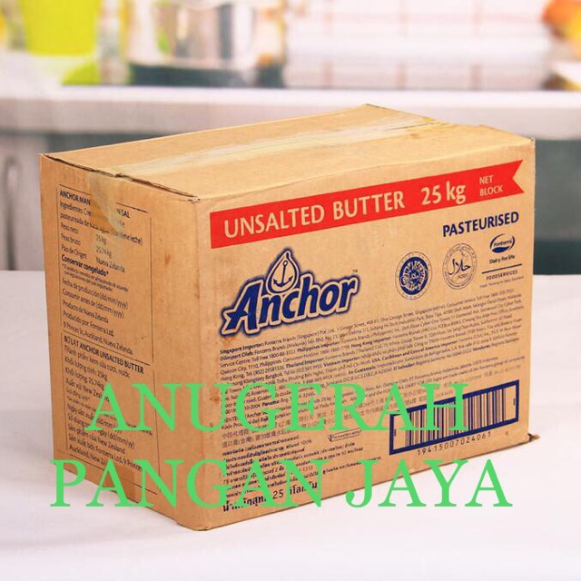 

Anchor UNSALTED butter 25kg MPASI