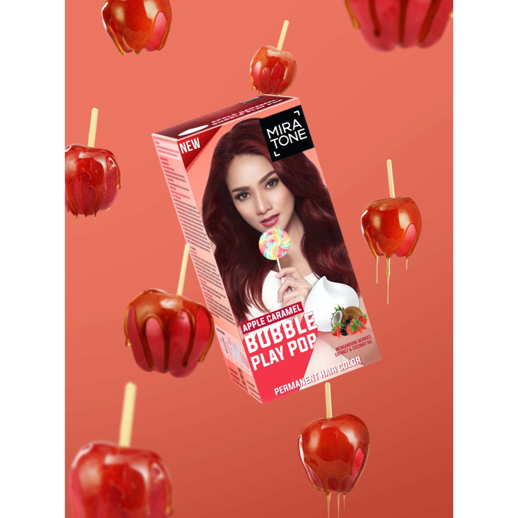 Cat Rambut Miratone Buble - Apple Caramel - Red