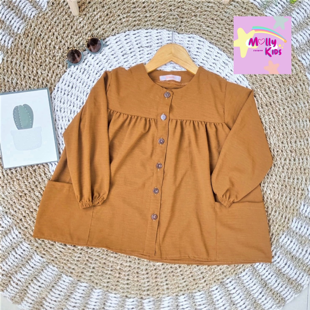 BLOUSE CLEO/BLOUSE ANAK WANITA/BLOUSE CRINKLE