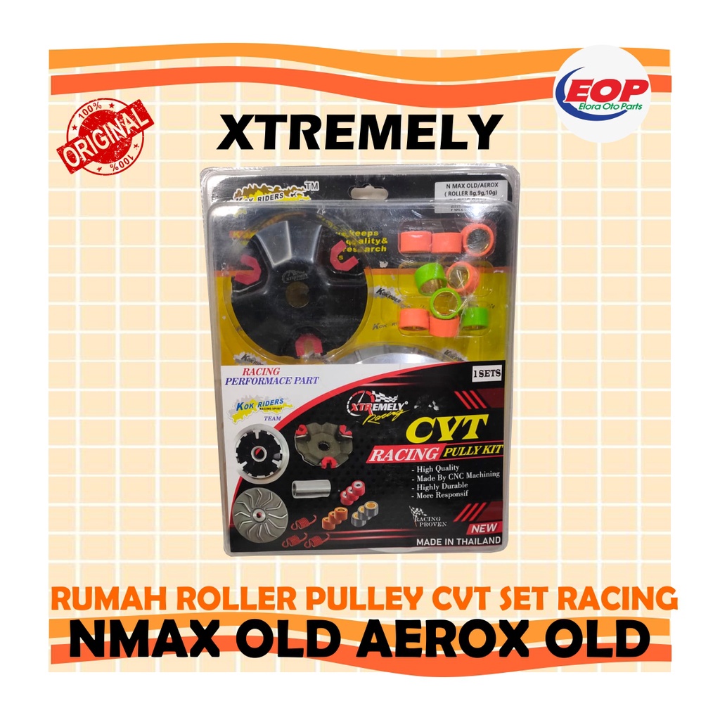 PULLEY SET ROLLER PER SENTRI NMAX OLD AEROX OLD XTR XTREMELY RACING 100% ORI