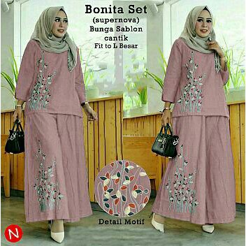 CTN Baju setelan BONITA terlaris best seller