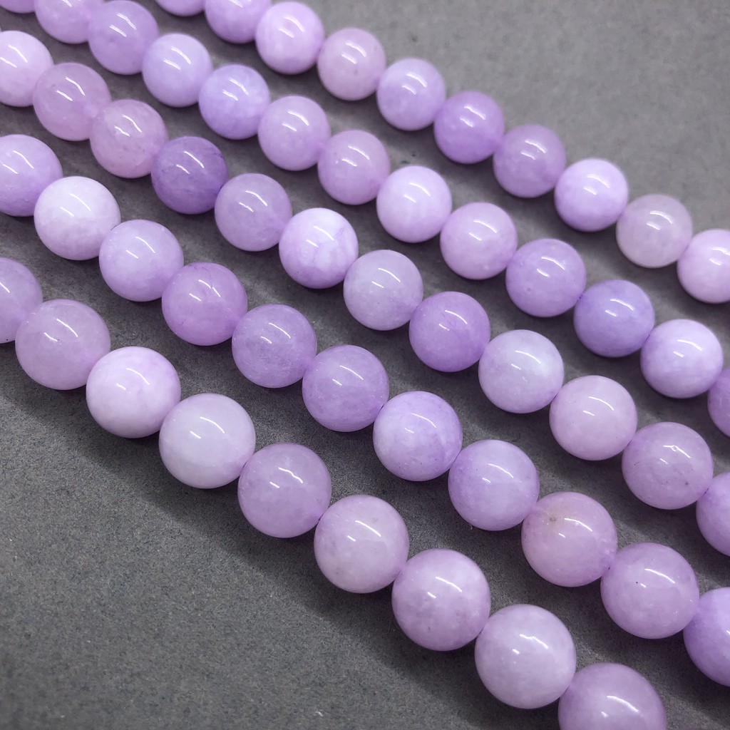 4A Brazil Purple Lavender Chalcedony Bead Natural Stone Diy for Jewelry Handmade