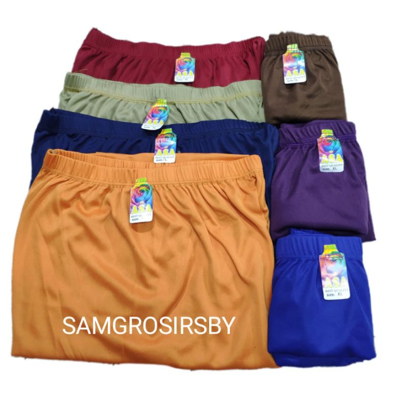ECER 1 BIJI celana rangkepan wanita remaja hingga dewasa murah tipis Polos / dalaman / celana los