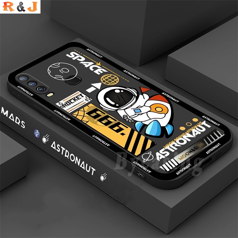 Soft Case TPU Motif Astronot Luar Angkasa Untuk Huawei Y6P Y7A Y6 Pro Y9S Nova 5T Nova 3i Nova 7i Y7 Pro 2019 P30 Lite