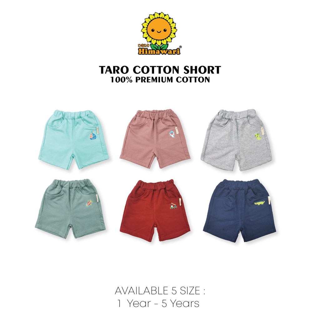 Himawari - Taro Cotton Short / Celana Pendek Anak 1 - 5 tahun