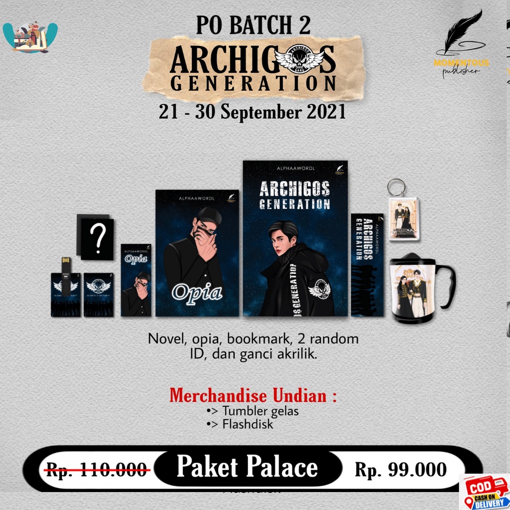 Ready Novel Archigos Generation ( Archigen) karya Alphaawordl-PAKET PALACE