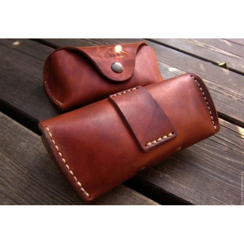 tempat kacamata kulit asli case kacamata klasik