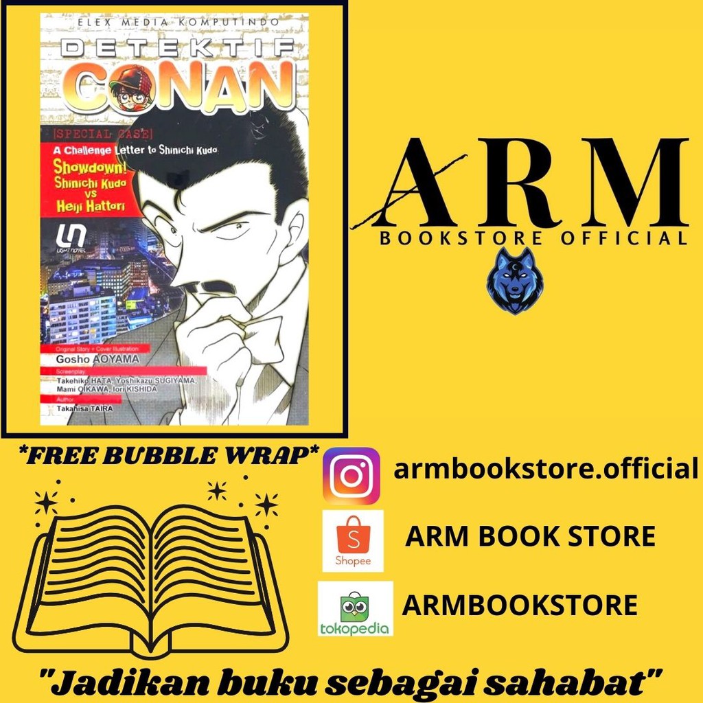 LIGHT NOVEL DETEKTIF CONAN: A CHALLENGE LETTER TO SHINICHI KUDO SHOWDOWN SHINICHI KUDO VS HEIJI HAT