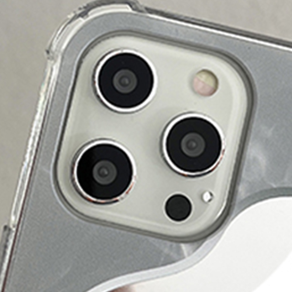 Casing tpu iPhone 13 12 11 Pro Max X XS Max XR 8 7 Plus Motif Daun Shockproof Aksen Cermin