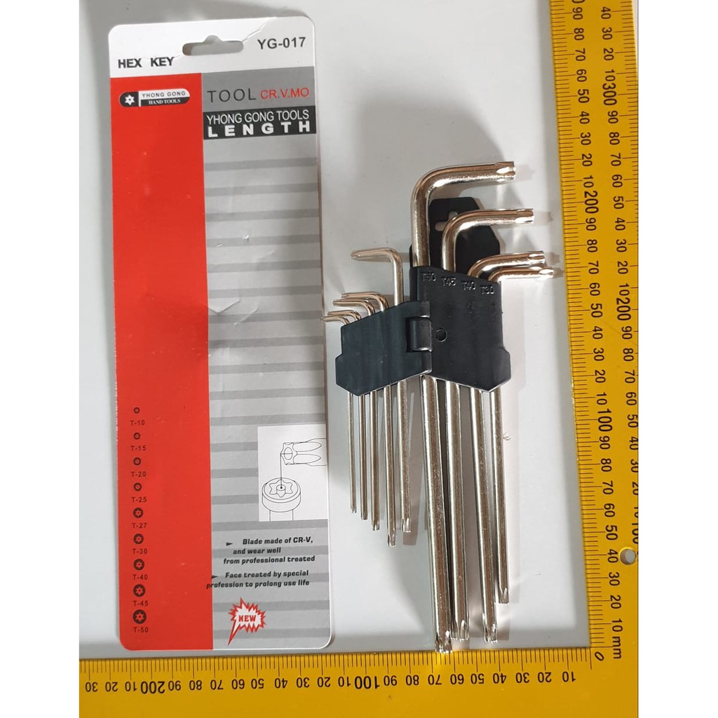 Kunci L Panjang 8 Set MOLLAR Long Hex KEy