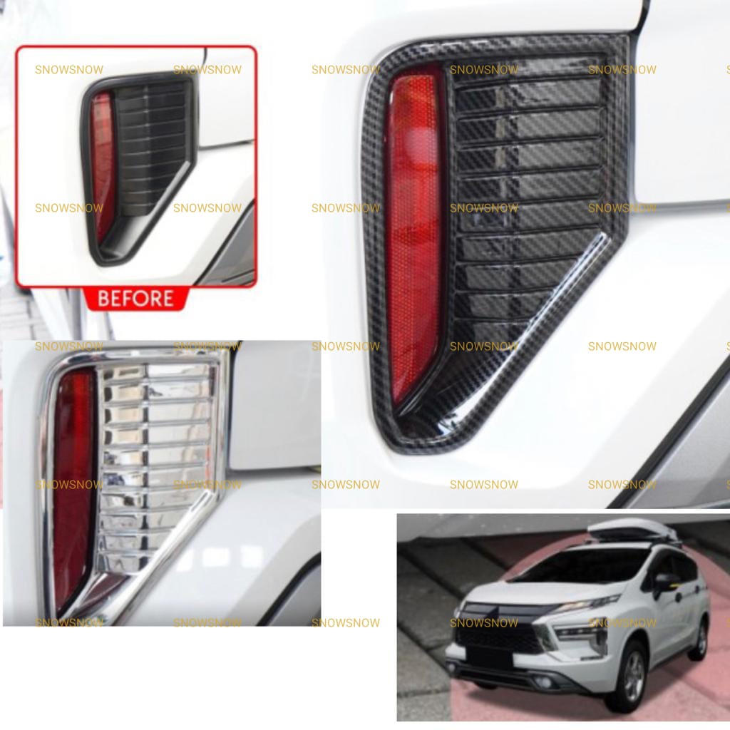 Reflektor Bumper Belakang Cover Xpander 2021 2022 2023 Up Carbon Chrome