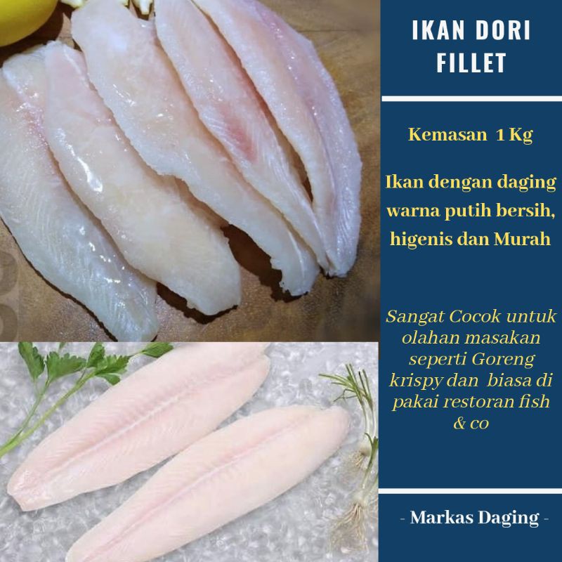 IKAN DORI / DORI FILLET File Dory / Dorry Fillet SIAP KIRIM