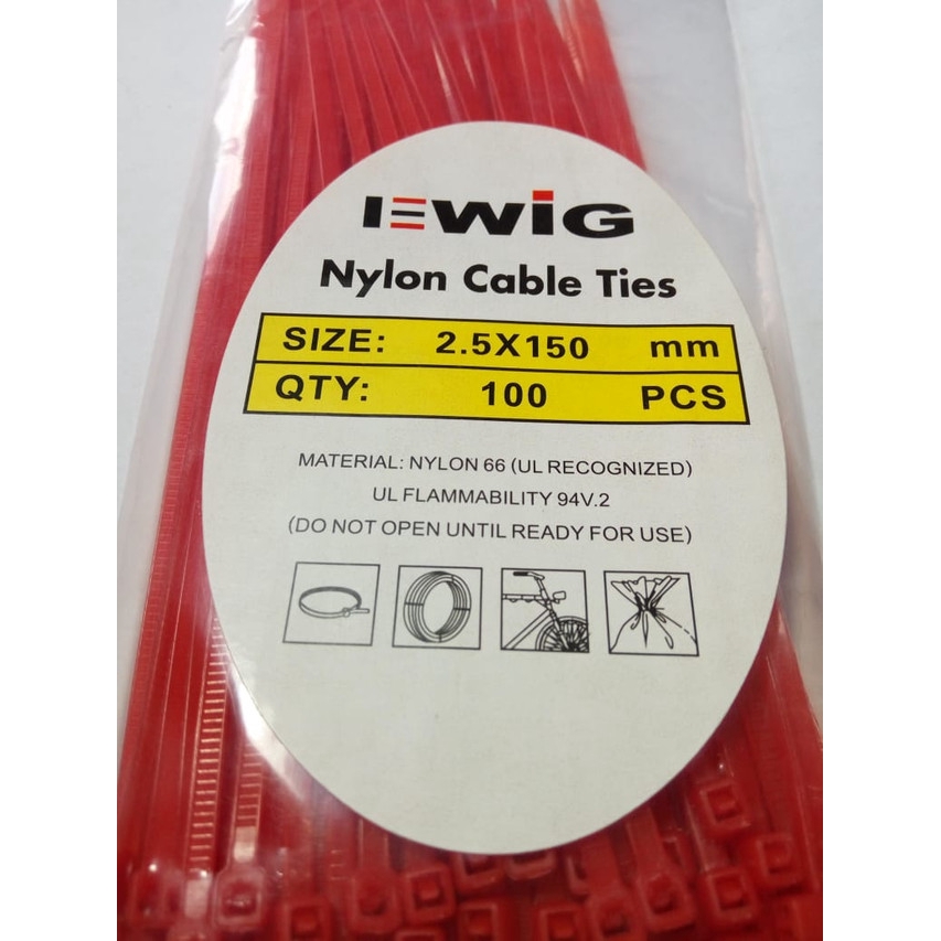 [DEV-9113] KABEL TIES WARNA 2.5MMX15CM MERAH