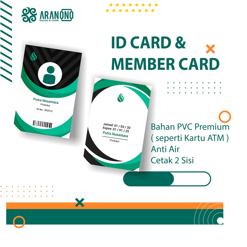 

ID CARD PVC / Kartu Member / Kartu Anggota / Kartu Pelajar