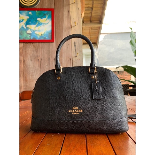 coach mini sierra black authentic tas wanita preloved