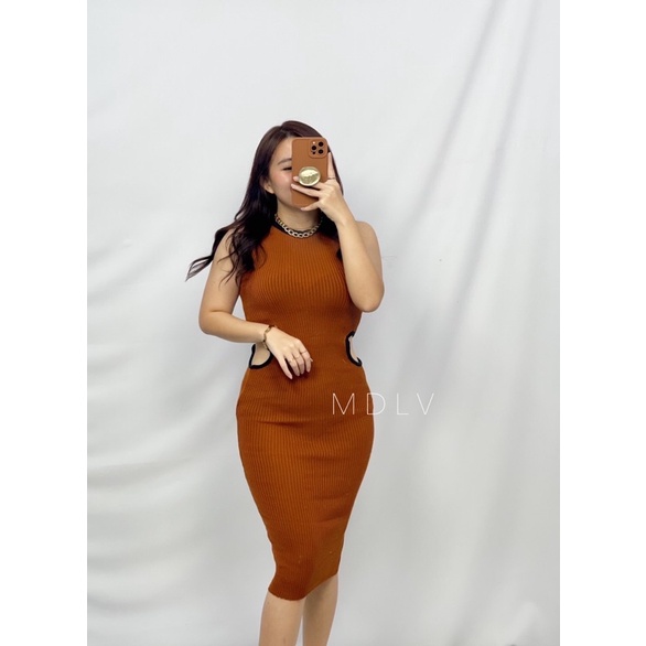 MDLV ~ Ranie Dress Rajut Dress Bodycon Rajut Fashion Wanita